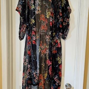 Band of gypsies  sheer beach cover up / long flowy top